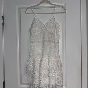 Elegant White Lace Dress